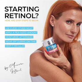 MOONRIN COSMETICS Retinol Cream packaging with ingredients