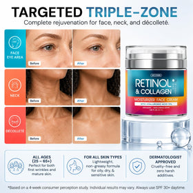 MOONRIN Retinol Cream 1.85 Oz application on skin