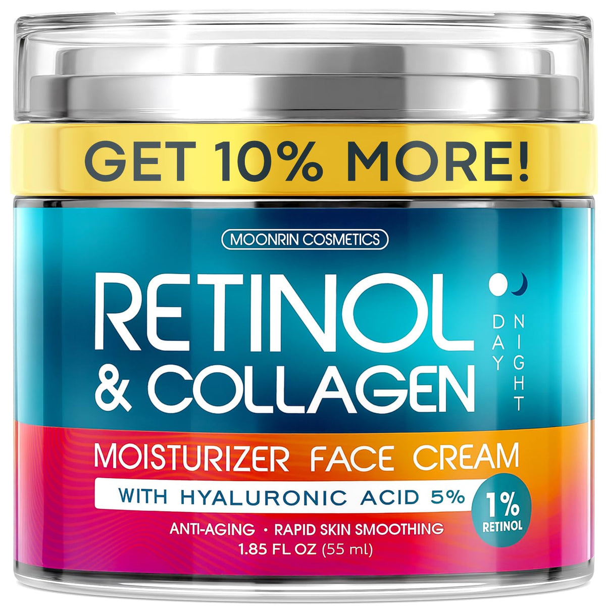 MOONRIN Retinol Cream 1.85 Oz front view