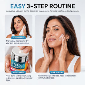 MOONRIN Retinol Cream 1.85 Oz in skincare setup