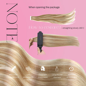 Moresoo Hair Extensions displayed in various shades