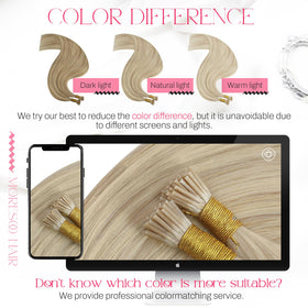 Moresoo I Tip extensions worn in a ponytail