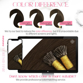 Moresoo I-Tip Hair Extensions in a straight style