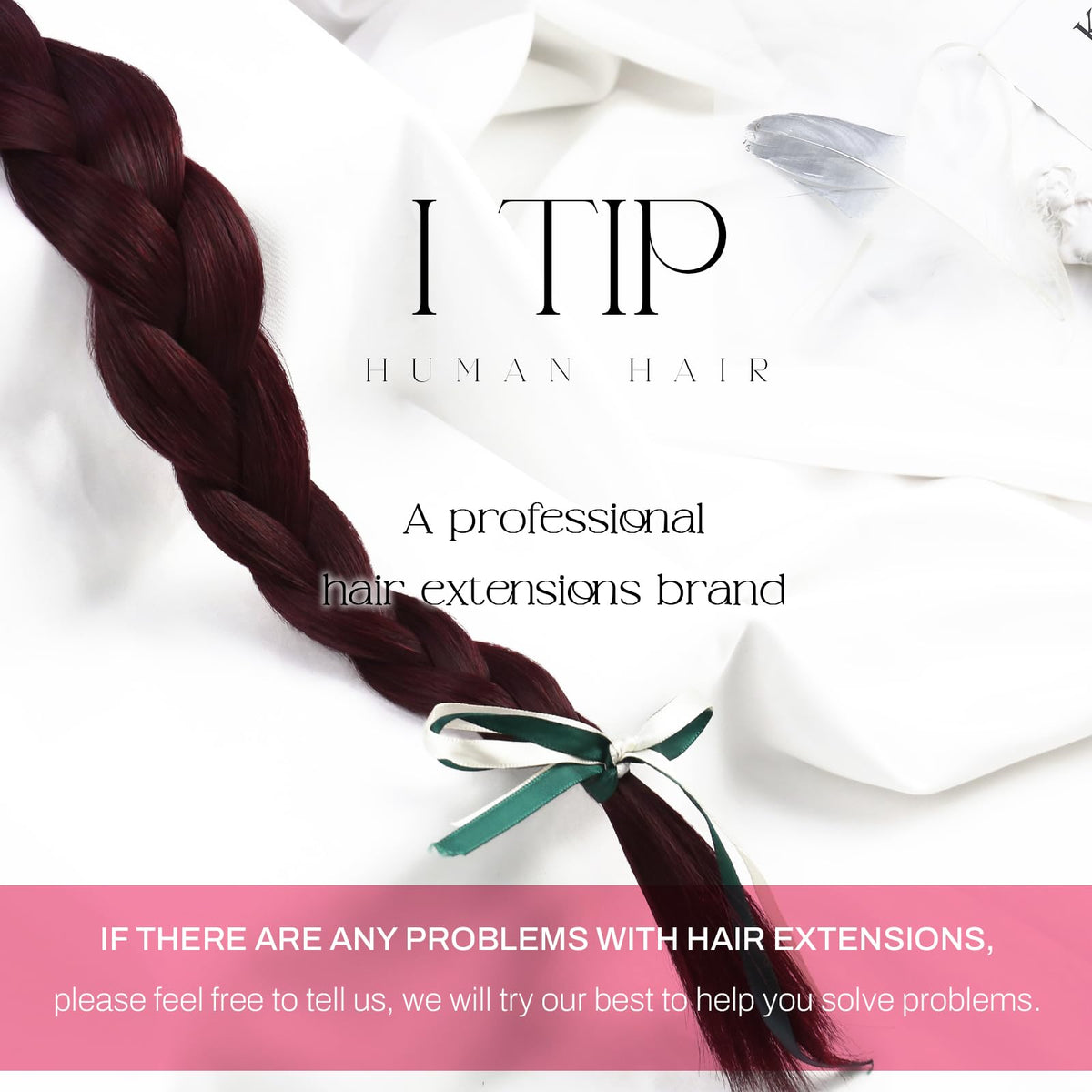 Moresoo I Tip Hair Extensions in a straight style