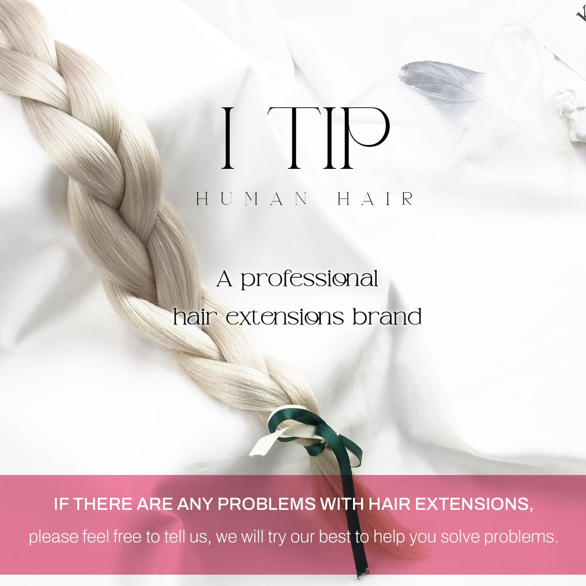 Moresoo I Tip Hair Extensions on a model