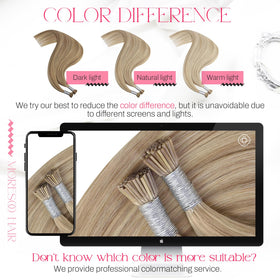 Moresoo I Tip Hair Extensions straight hairstyle