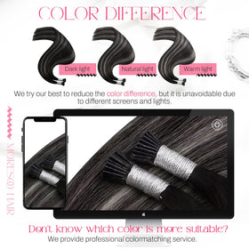 Moresoo I Tip Hair Extensions straight style demonstration