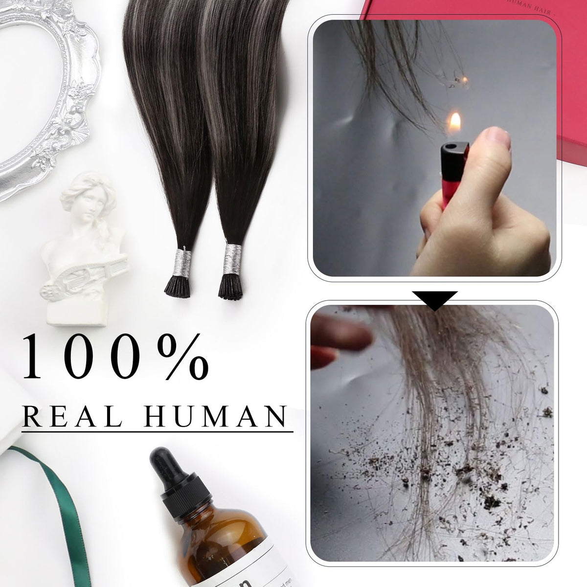 Moresoo I Tip Hair Extensions worn at a wedding
