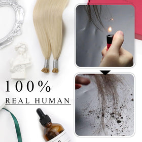 Moresoo I Tip Hair Extensions worn for a special occasion