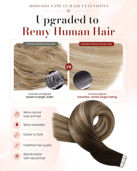 Moresoo Invisible Tape-In Extensions packaging