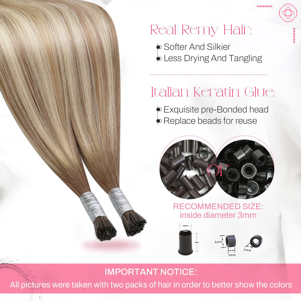 Moresoo Itip Hair Extensions displayed in packaging