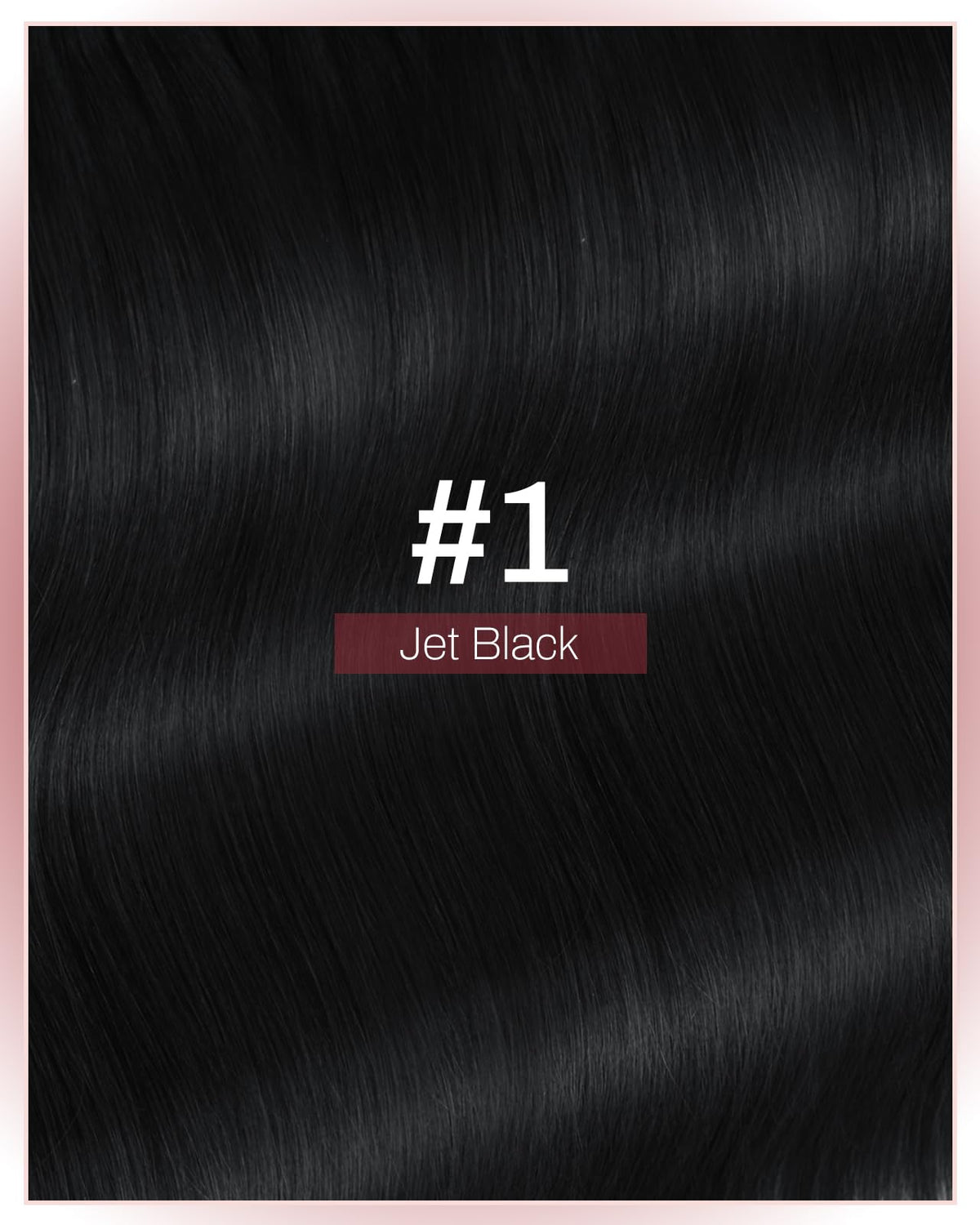Moresoo Jet Black Hair Extensions with single-sided tape