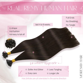 Moresoo K Tip Hair Extensions 50 strands packaging