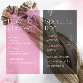 Moresoo K Tip Hair Extensions displayed in packaging