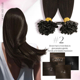 Moresoo K Tip Hair Extensions displaying weight specifications