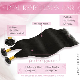Moresoo K Tip Hair Extensions packaging
