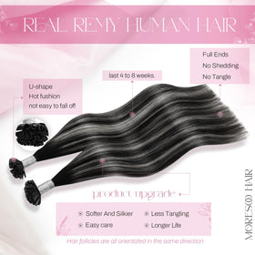 Moresoo K Tip Hair Extensions packaging