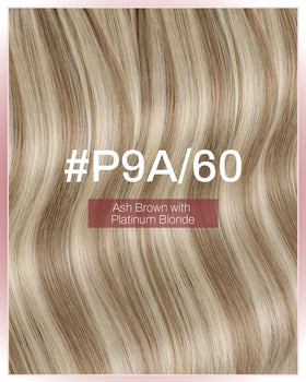 Moresoo Light Brown Highlight Tape Weft Extensions with accessories