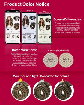 Moresoo Micro Bead Hair Extensions in a variety of styles