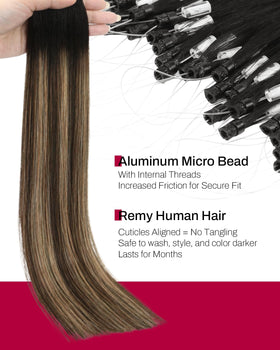 Moresoo Micro Bead Hair Extensions packaging