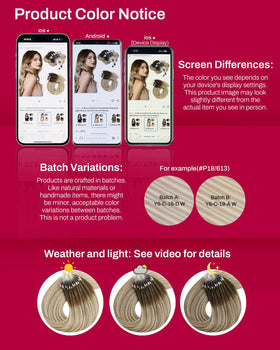 Moresoo Micro Link Hair Extensions demonstrating length