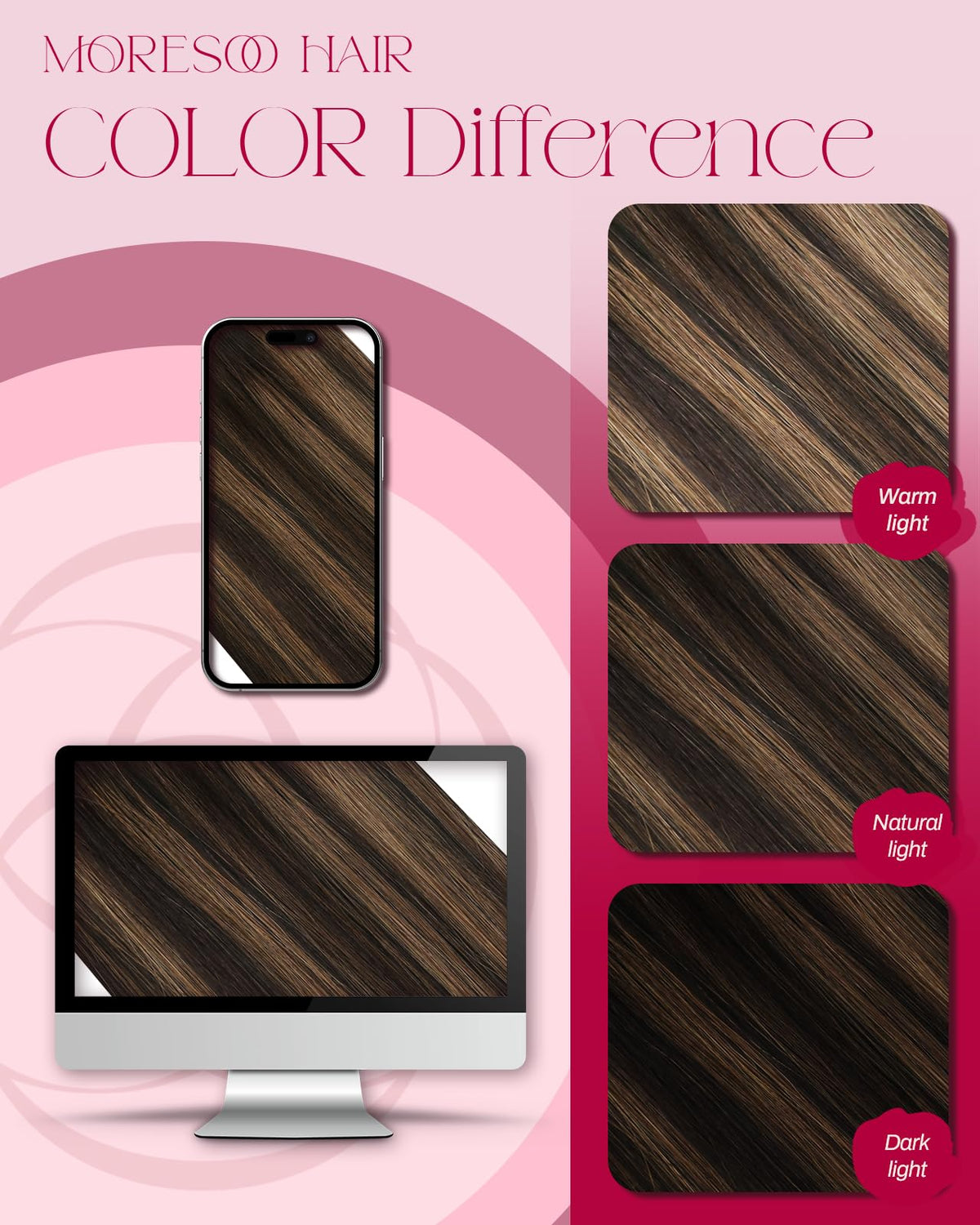 Moresoo Micro Link Hair Extensions in a lifestyle setting