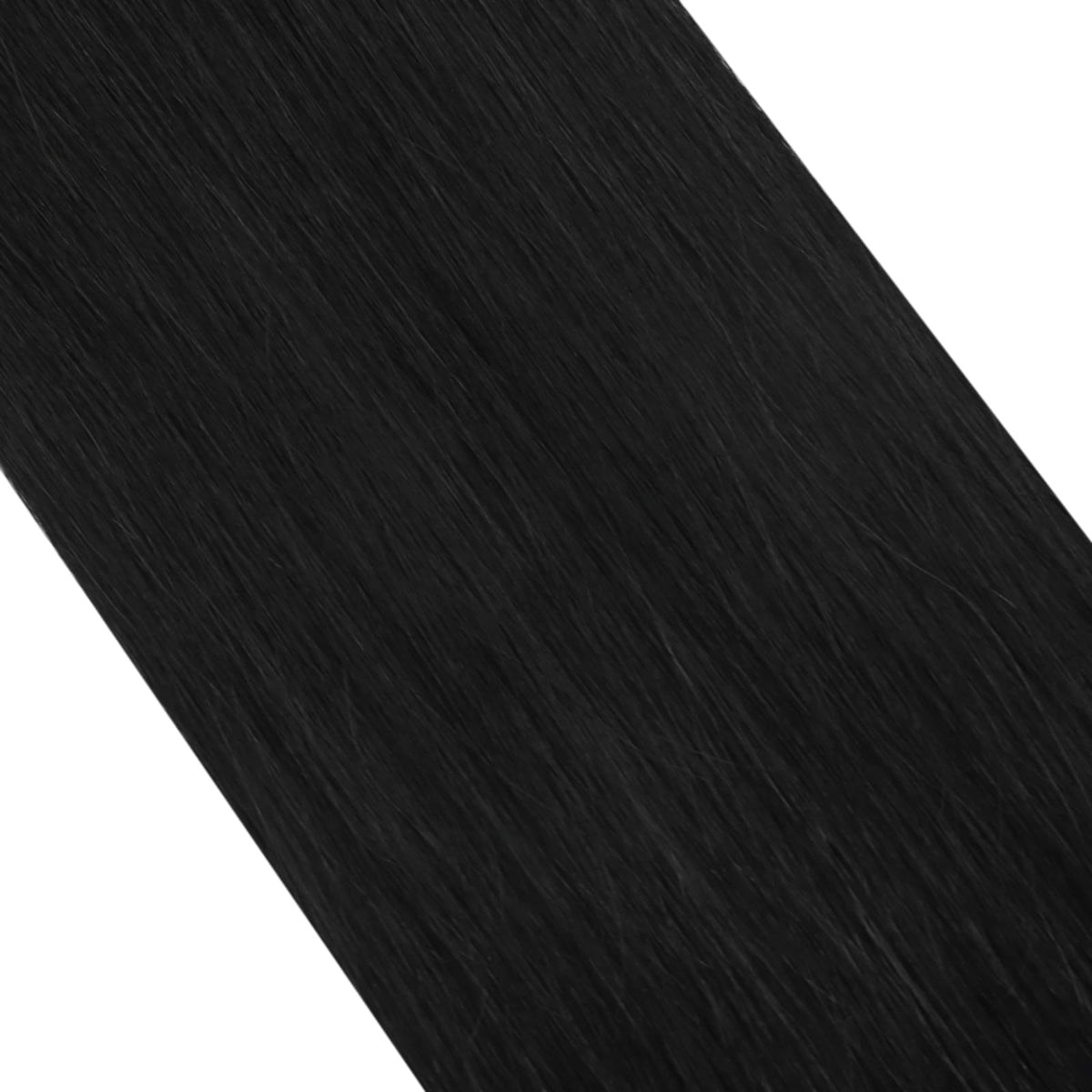 Moresoo Microlink Hair Extensions 22 Inch Jet Black front view
