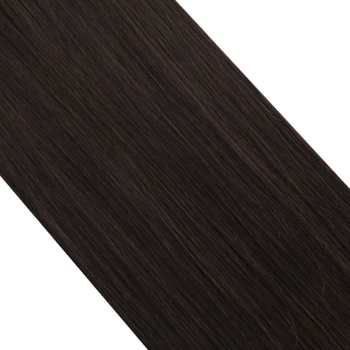 Moresoo Microlink Hair Extensions 24 Inch Dark Brown front view