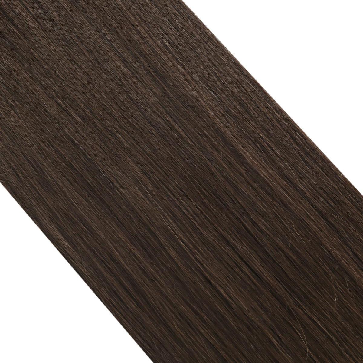 Moresoo Microlink Hair Extensions 24 Inch Medium Brown front view