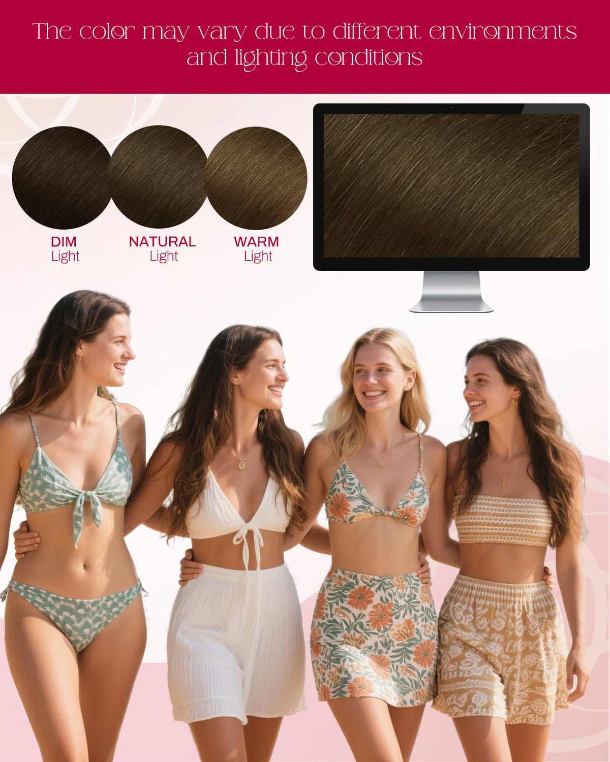 Moresoo Nano Bead Hair Extensions in a lifestyle setting
