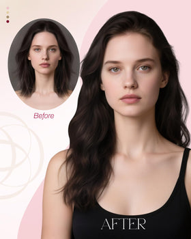 Moresoo Nano Bead Hair Extensions in natural light