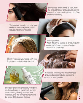 Moresoo Nano Bead Hair Extensions installation process