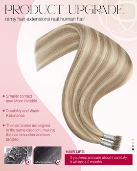 Moresoo Nano Bead Hair Extensions packaging