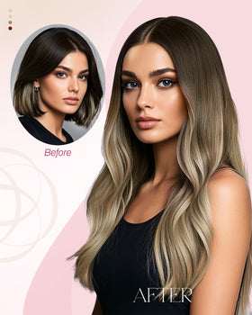Moresoo Nano Tip Hair Extensions showing hair texture