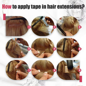 Moresoo Ombre Tape in Hair Extensions in natural light