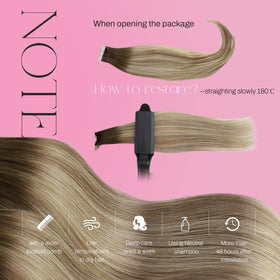 Moresoo Tape-In extensions packaging