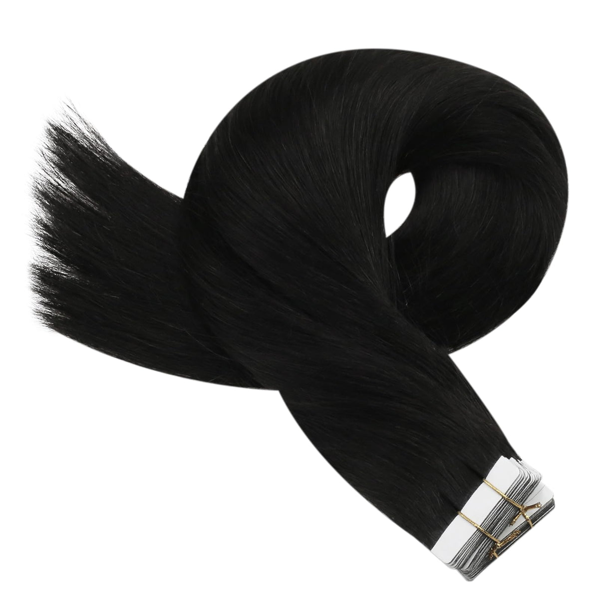 Moresoo Tape-In Extensions showing color variation