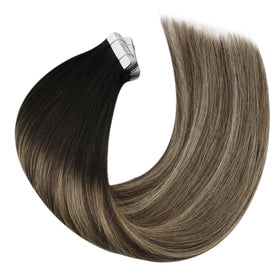 Moresoo Tape-in Hair Extensions 24in on a model