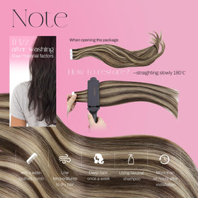 Moresoo Tape in Hair Extensions brown and blonde mix