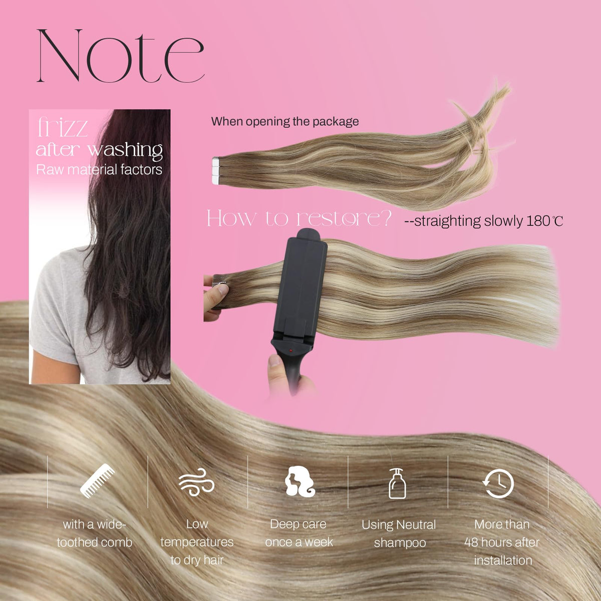 Moresoo Tape in Hair Extensions displayed against a neutral background