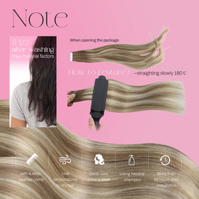 Moresoo Tape in Hair Extensions displayed against a neutral background