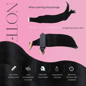 Moresoo Tape-In Hair Extensions on a model