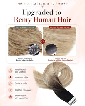 Moresoo Tape-In Hair Extensions packaging