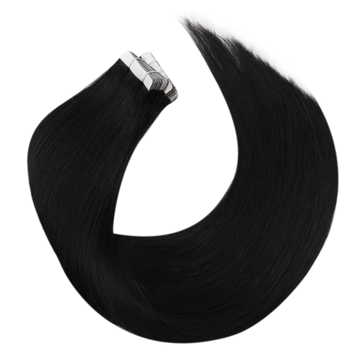 Moresoo Tape-In Hair Extensions showing the texture