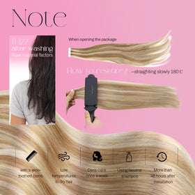 Moresoo Tape-In Hair Extensions straightened look