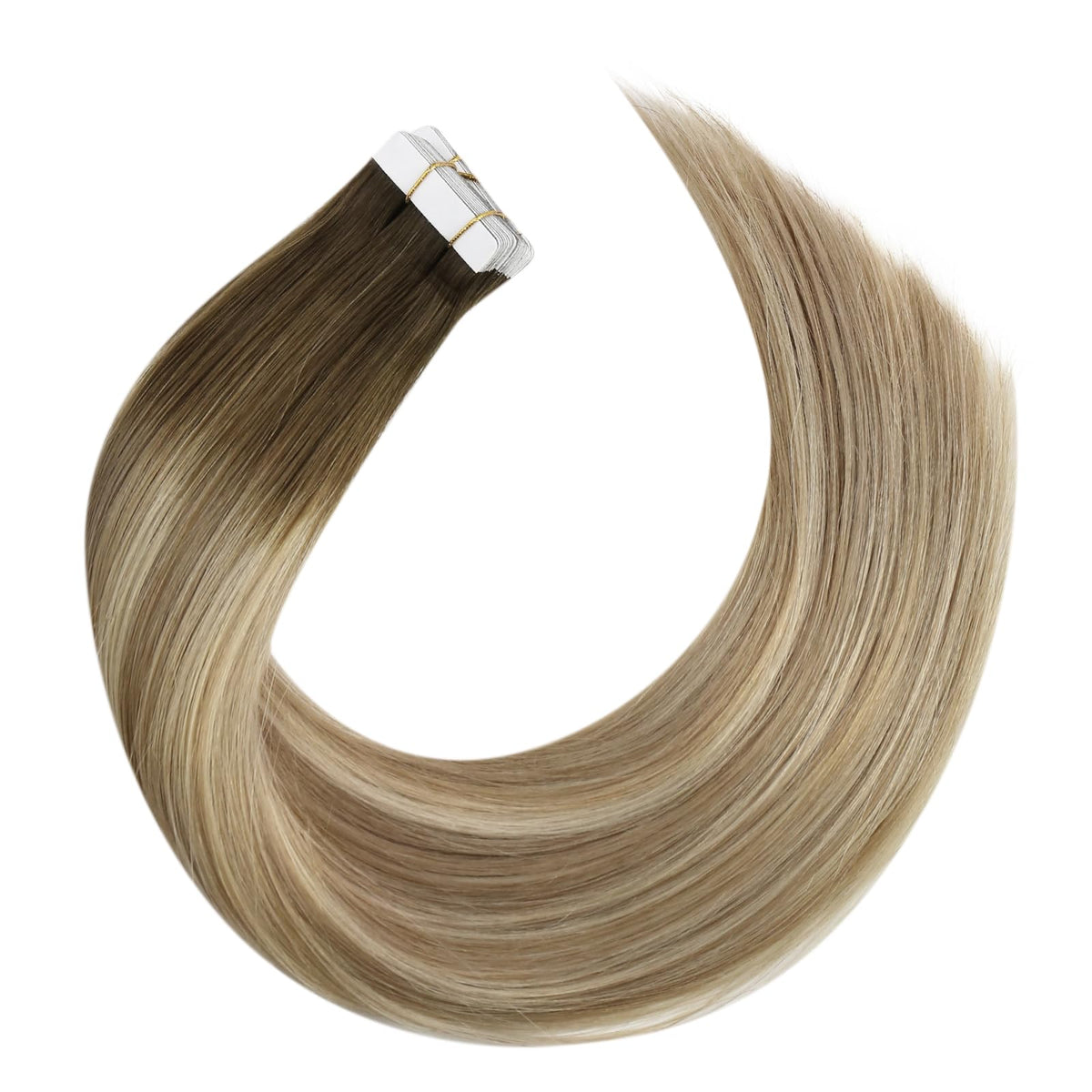 Moresoo Tape in Hair Extensions with styling tools