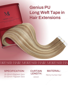 Moresoo Tape in Weft Extensions in packaging