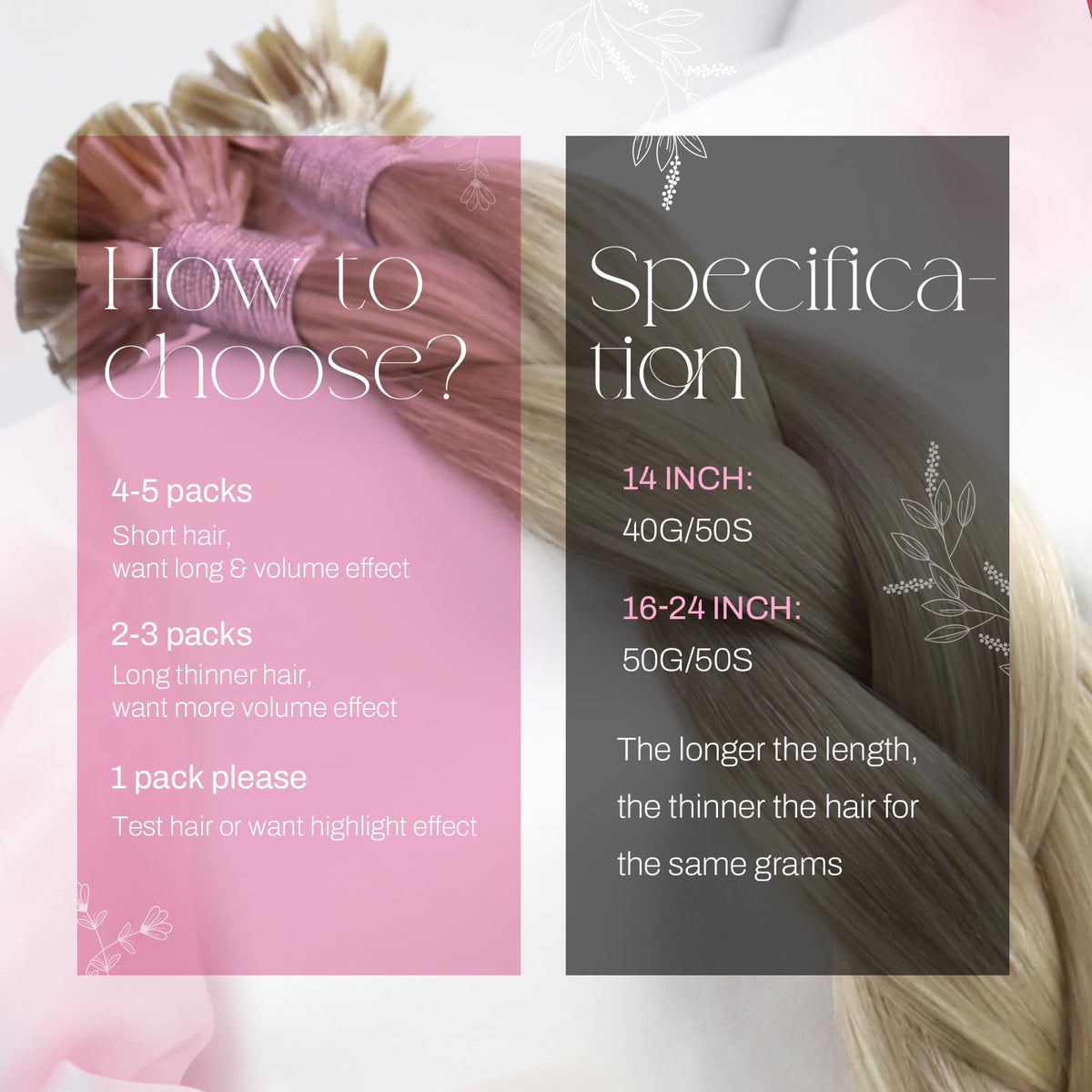 Moresoo U Tip Hair Extensions 16 Inch in packaging