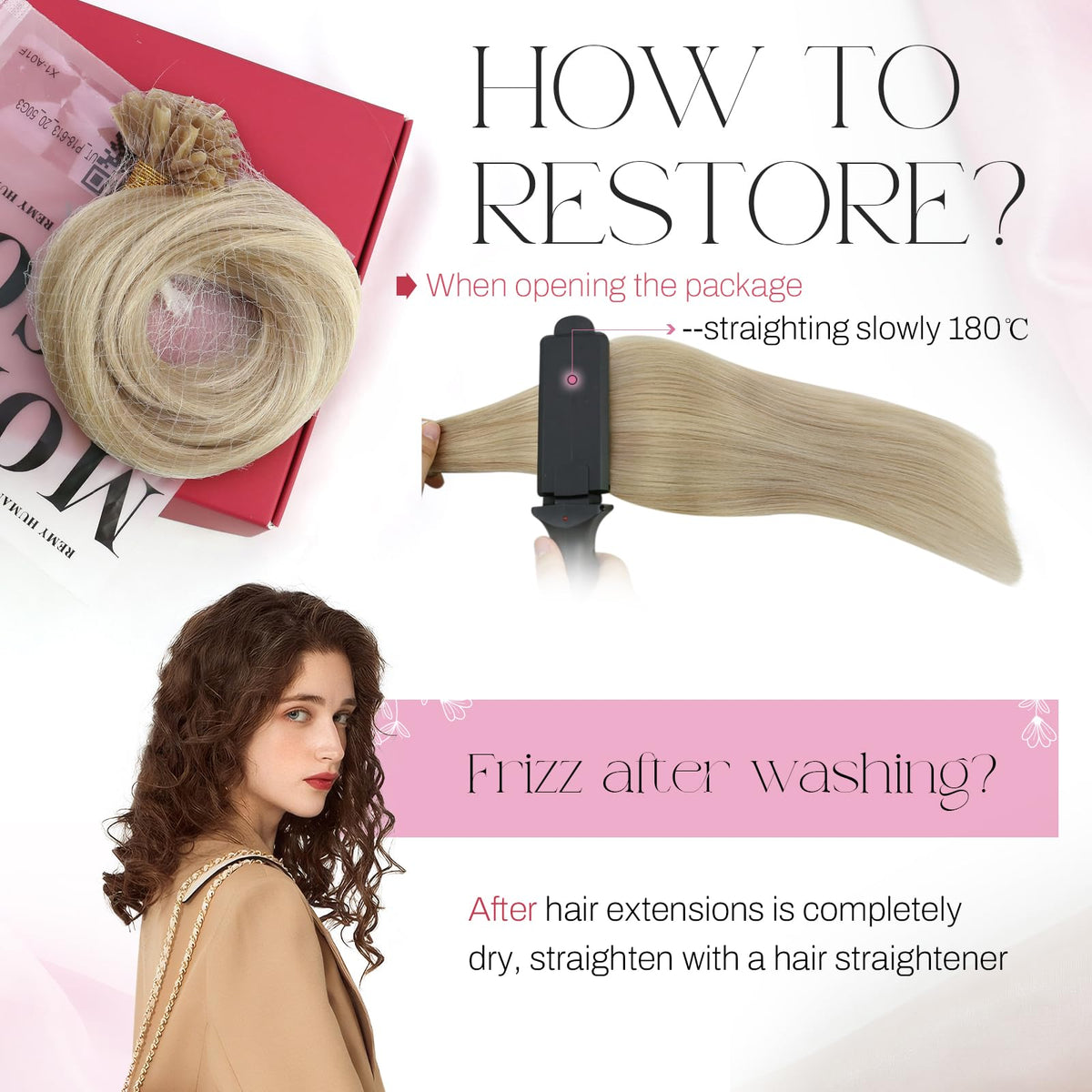 Moresoo U Tip Hair Extensions 50 strands overview