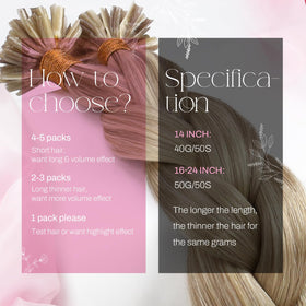 Moresoo U Tip Hair Extensions close-up of keratin bond